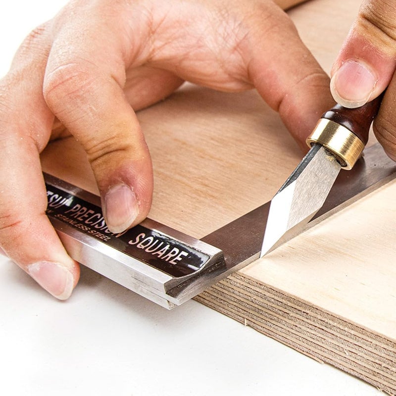 O'SKOOL Marking Knife High Speed Steel Blade Beechwood Handle - Precision and Durability for Professional Woodworkers, MAM016 - Image 4